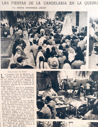 Fiesta De La Candelaria Quebrada De Humahuaca 1948 La Prensa