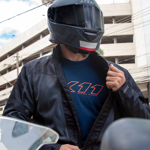 Imagem 2 de 3 de Camiseta X11 Dryfit Underjacket Azul Escuro
