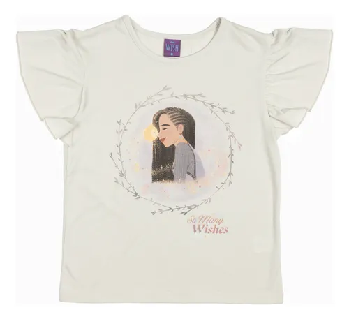 Polera Niña So Many Wish Gris Disney