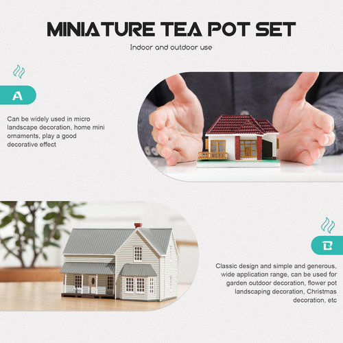 1 Juego De Minitazas De Té Mini House, Modelo Toys Mini Hous