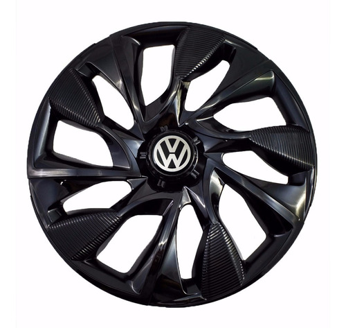 Carlota Esportiva Aro 14 Ds4 Black Vw Golf Polo Fox 5 Furos