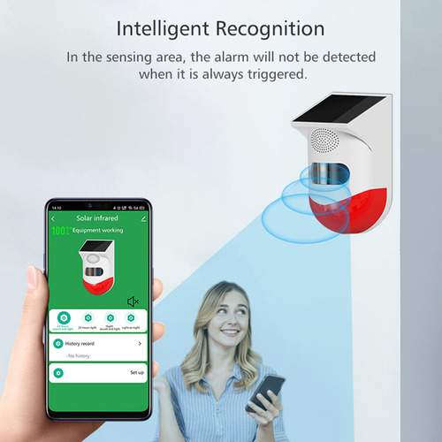 Youpin Detector De Sensor De Movimiento Solar Wifi Con .