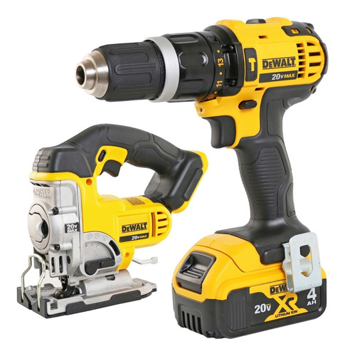 Taladro Dewalt 20v Litio Y Caladora  Dewalt 20v Batería 4 Am