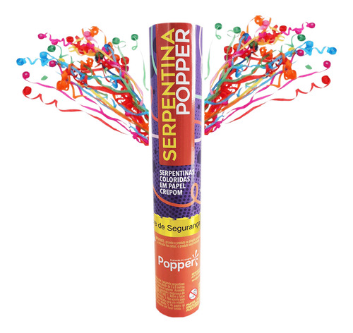 Kit C/ 10 Lanças Serpentinas Colorida Papel Crepom Carnaval Cor Colorido
