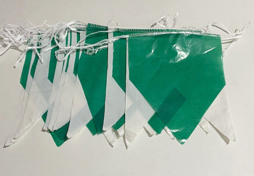 Kit Com 100 Metros Banderinhas Junina Duas Cores Plástica