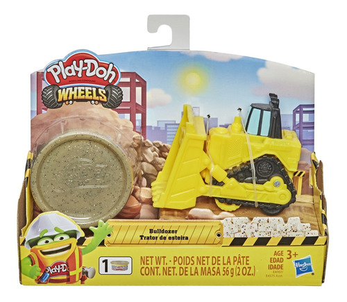 Play-doh Wheels - Bulldozer Pequeño De Juguete Con 1 Lata