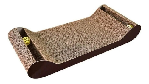 Rascador Tipo Sofa Pelotas Para Gatos Con Catnip 61x25x10 Cm