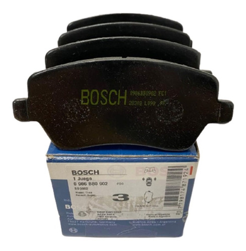 Pastillas De Freno Del Bosch P/ Renault Duster - Oroch 1.6