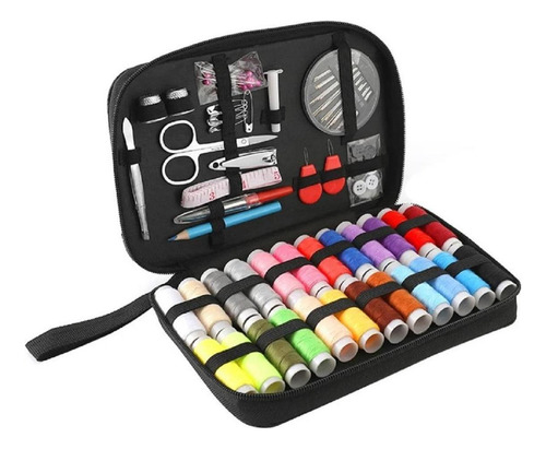 Kit De Costura Completo Com 97 Pcs Para Reparo Com Estojo
