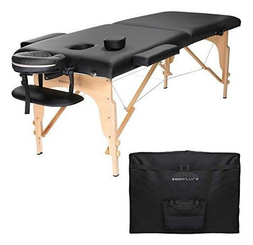 Mesa De Masaje Plegable Profesional Saloniture Con Estuche P