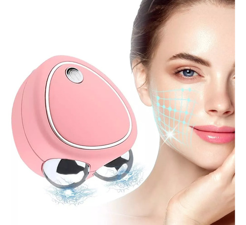 Mini Masajeador Microcorriente Facial Portatil Rejuvenecedor Rosa