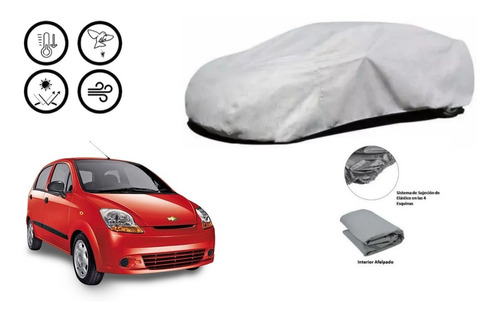 Car Cover Chevrolet Matiz 2011-2014 Afelpada.