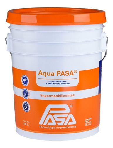 Mortero Obturador Instantaneo De Fugas Aqua Pasa 19 Lt