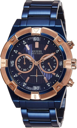 Relogio Guess W0377g4 Azul 100% Original Completo Caixa