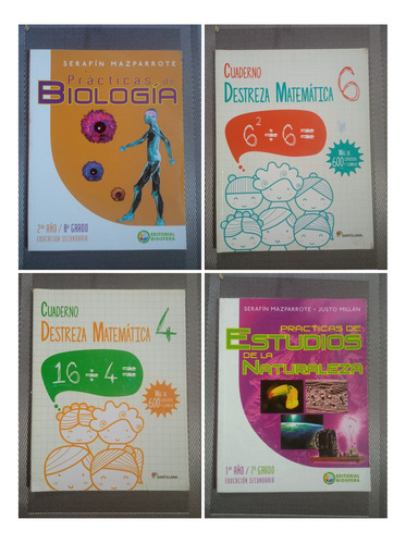 Libros Y Prácticas Varias, Biosfera, Santillana, Saleciana.