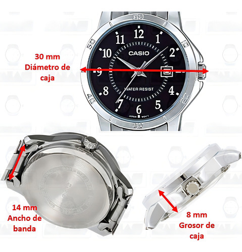 Reloj Casio Análogo Mujer Ltp-v004d-1b