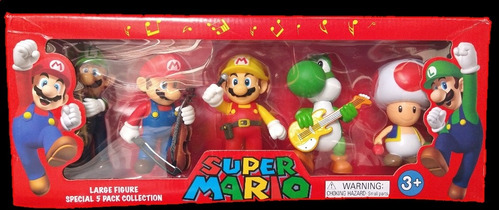 Combo De 5 Piezas Súper Mario Banpresto