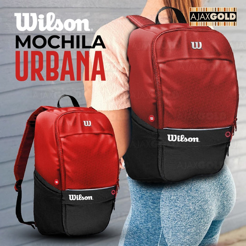 Imagen 5 de 8 de Mochila Wilson Open Urbana Deportes Reforzada Porta Notebook