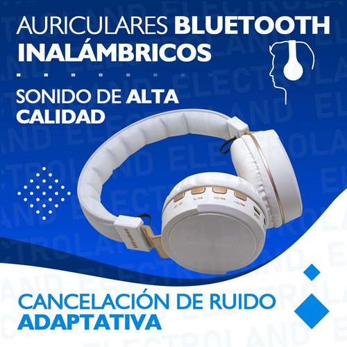 Auriculares Bluetooth Inalámbrico Micrófono Radio Fm Sd Usb
