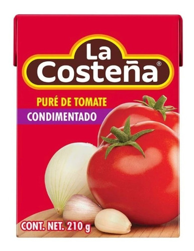 Pure De Tomate La Costeña Condimentado 210 Gr