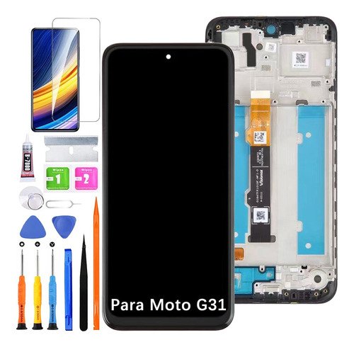 Pantalla Lcd Táctil  Para Moto G31 Xt2173 Con Marco Incell