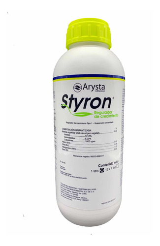 Styron Aumenta Desarrollo Crecimiento Fruto Vegetales 1 Lt