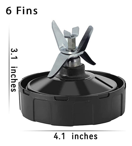 Wang For Ninja Assembly, 6 Aletas, Piezas Blade Cup For