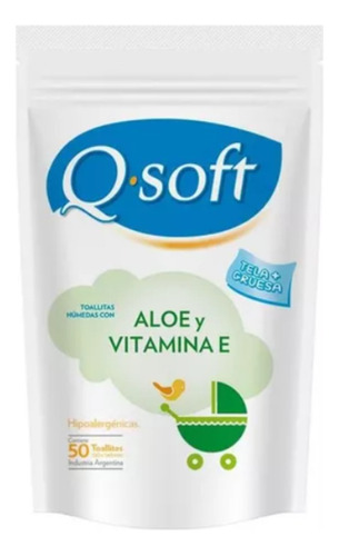 Toallitas Humedas Q Soft Aloe Vera X 50 Unid