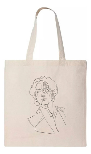 Tote Bag Bolsa Bts Jungkook Line Art Kpop Army Jeon Jung Koo