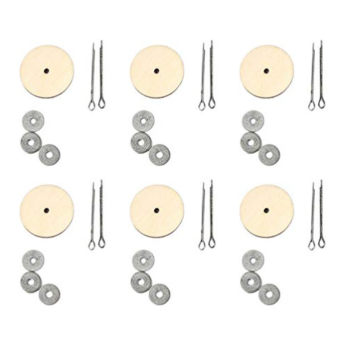 Milisten 20 Set 30mm Doll Joint Cotter Pin Mixs Y Discos De