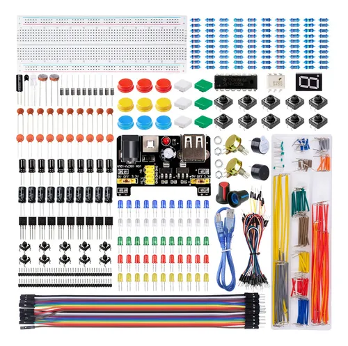comprar Kit De Componentes Electrónicos Arduino Y Raspberry Pi 830 P