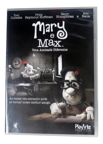 Dvd Mary E Max - Uma Amizade Diferente / 2009 Original