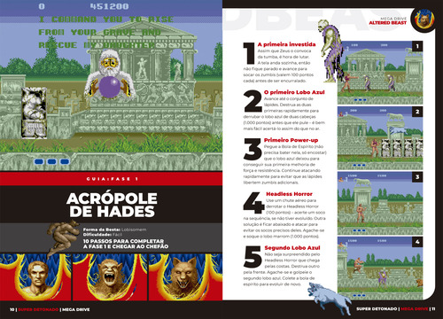 Livro Altered Beast Detonado Sega Classics