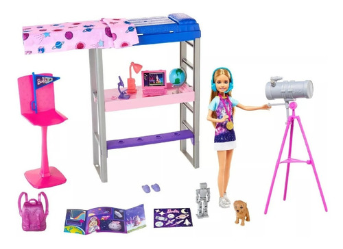 Muñeca Barbie Con Dormitorio Estacion Espacial Discovery