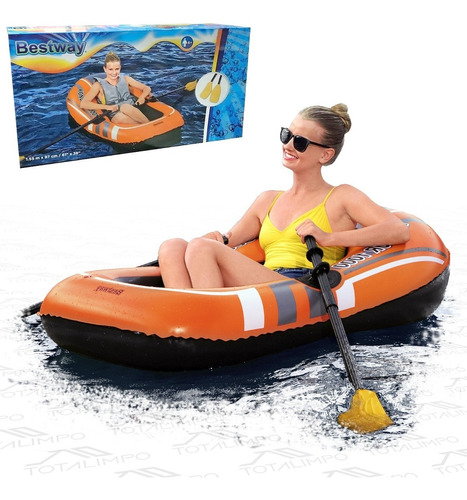 Bote Inflable Bestway Hydro Force 61078 Con Remos Cuota