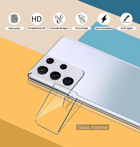 Vidrio Protector Camara Samsung S21 Ultra Nuglas Templado