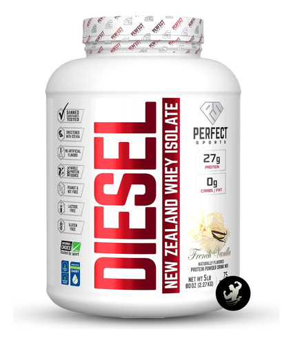 Diesel Whey Protein Isolate 5 Lb, Proteina 100% Aislada