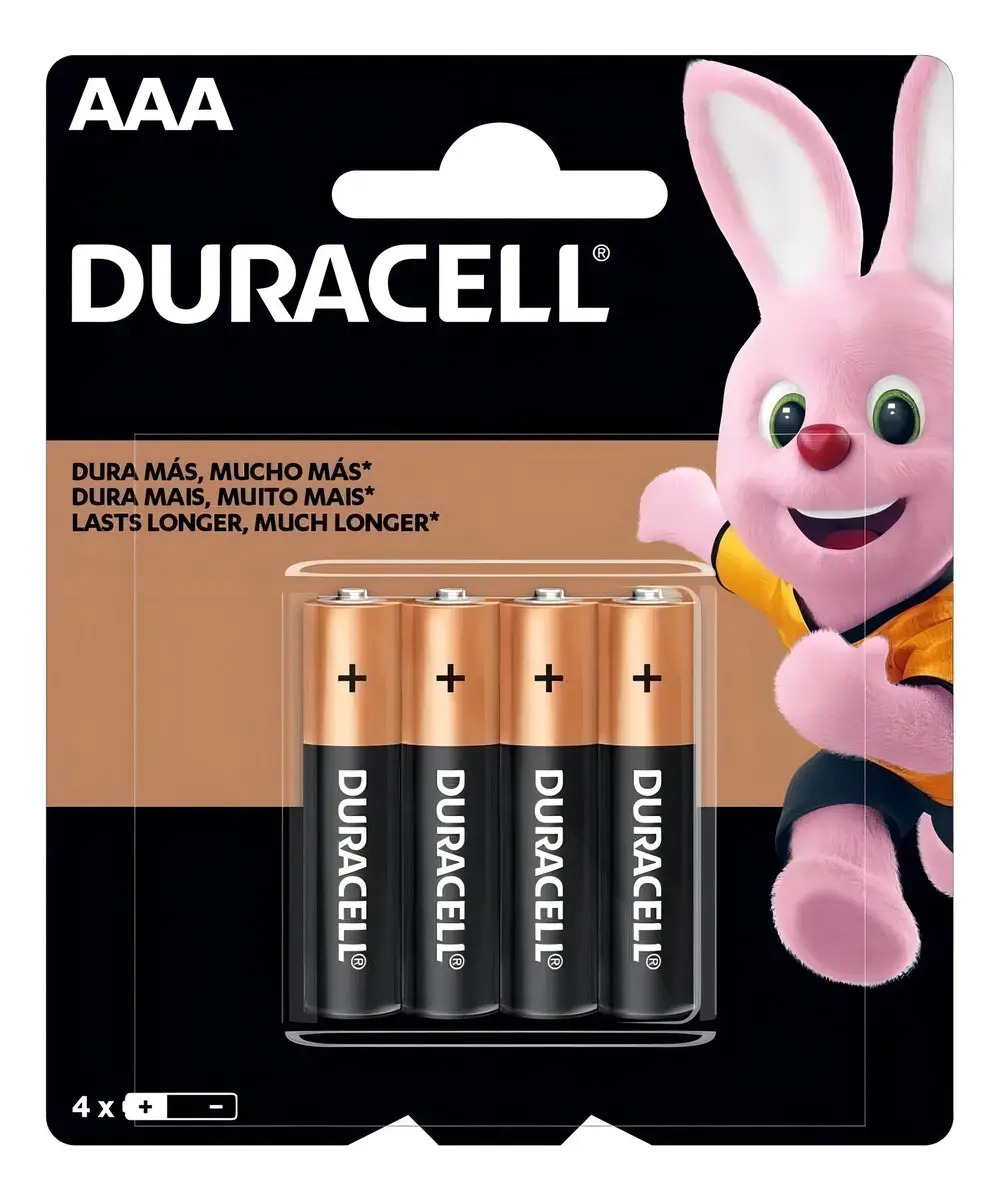 Pilha Aaa Duracell Coppertop Mn2400 Cilíndrica - Kit De 16 Unidades