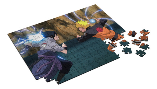 Quebra-cabeça Personalizado Naruto Vs Sasuke 300 Peças