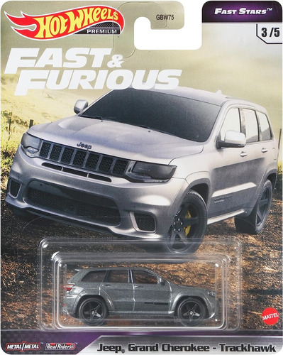 Hot Wheels Grand Cherokee Trackhaw Fast & Furious Fast Stars Color Gris