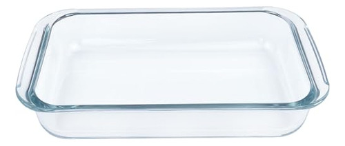 Mini Bandeja Rectangular De Vidrio Para Hornear De 1 Litro P