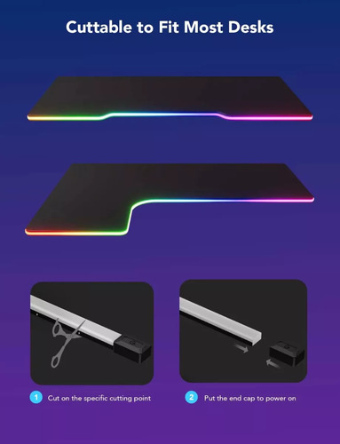 Govee Tira Neon Gaming Para Escritorio Rgbic Wifi Bluetooth