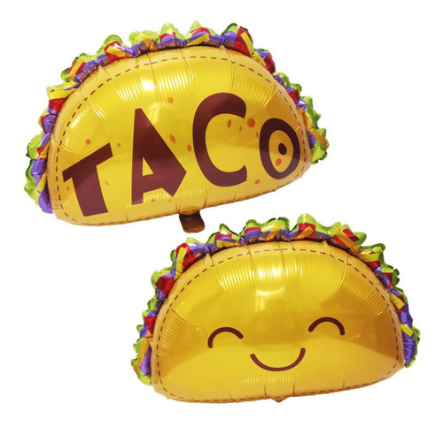 Globo Metálico Taco Fiesta 73x60 Cm