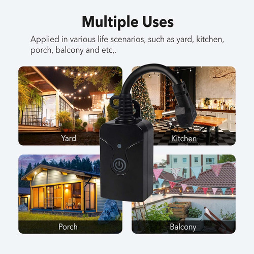 Enchufe Wifi Inteligente Para Exteriores, Wi-fi Time Hbn Hea