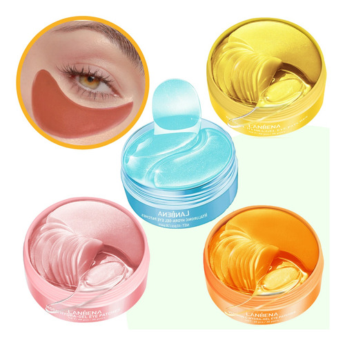 60 Parches Cuidado Facial Contorno Ojos Hidrogel Vitamina C 