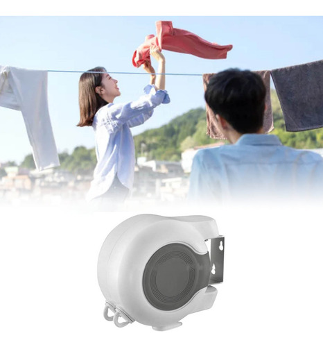 Varal Duplo Retrátil Para Ambientes Internos E Externos
