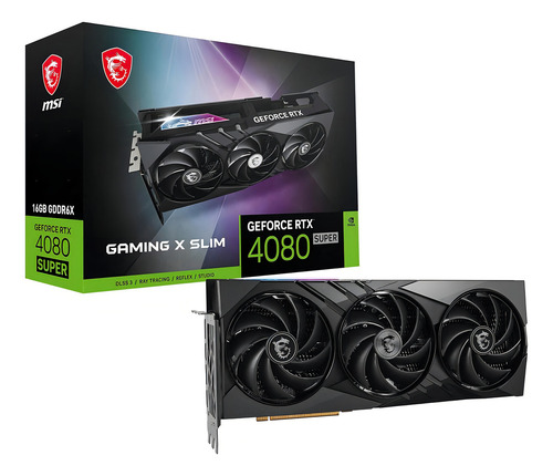 Placa De Vídeo Msi Geforce Rtx 4080 Super 16g Gaming X Slim 16gb Gddr6x
