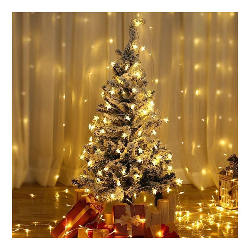 Luces De Cuerda De Estrella De Wfggeh, 10 Pies 20 Led Usb La