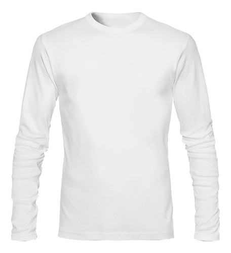 Playera Tallas Extra Blanca Para Sublimar Manga Larga