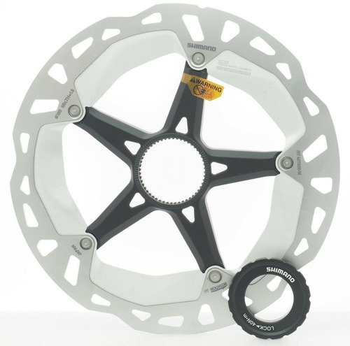 Rotor Disco de Freno Shimano Bici Rt-mt800 180mm Centerlock Color Cromo